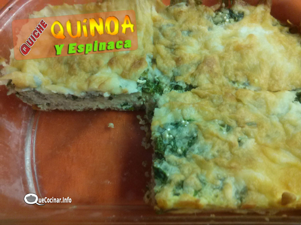 Quiche-de-Quinoa Quiche de Quínoa y Espinaca