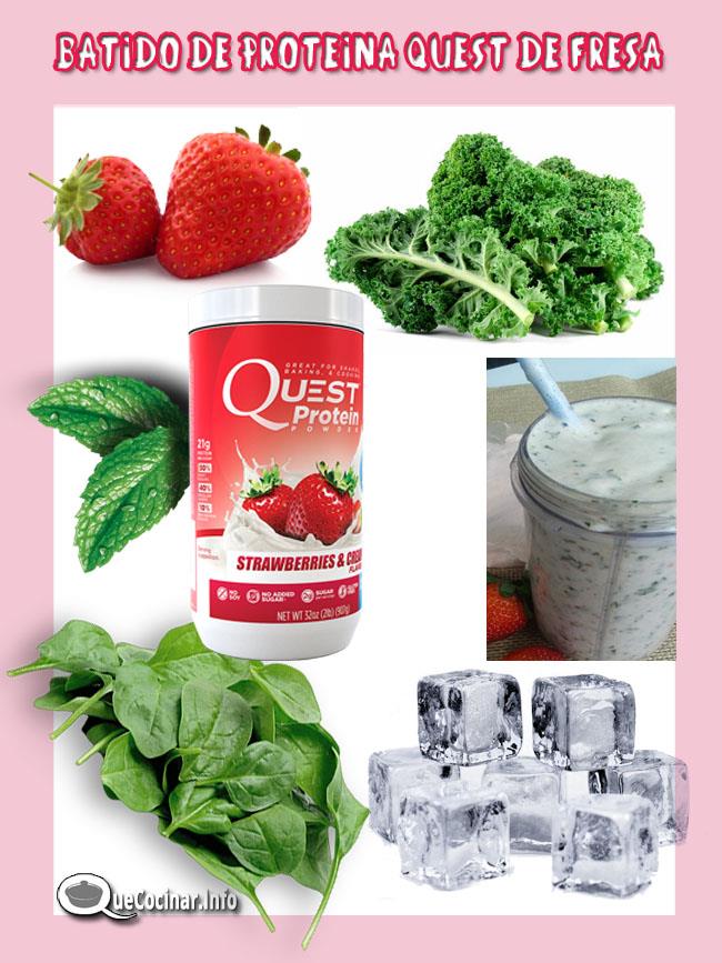 batido-de-proteina-quest-de-fresa Batido de Proteína Quest de Fresa | Desayuno Saludable