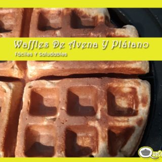 Waffles-De-Avena-Y-Platano-cocinando-320x321 Waffles De Avena Y Plátano Fáciles Y Saludables