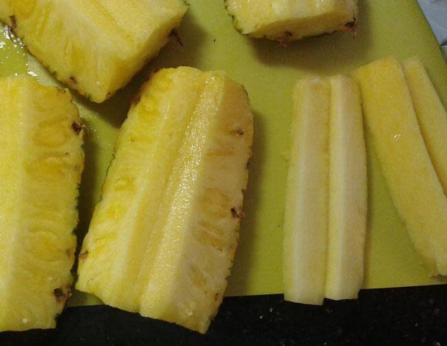 Cómo Partir La Piña | Pasos Con Fotos Para Cortar Piña